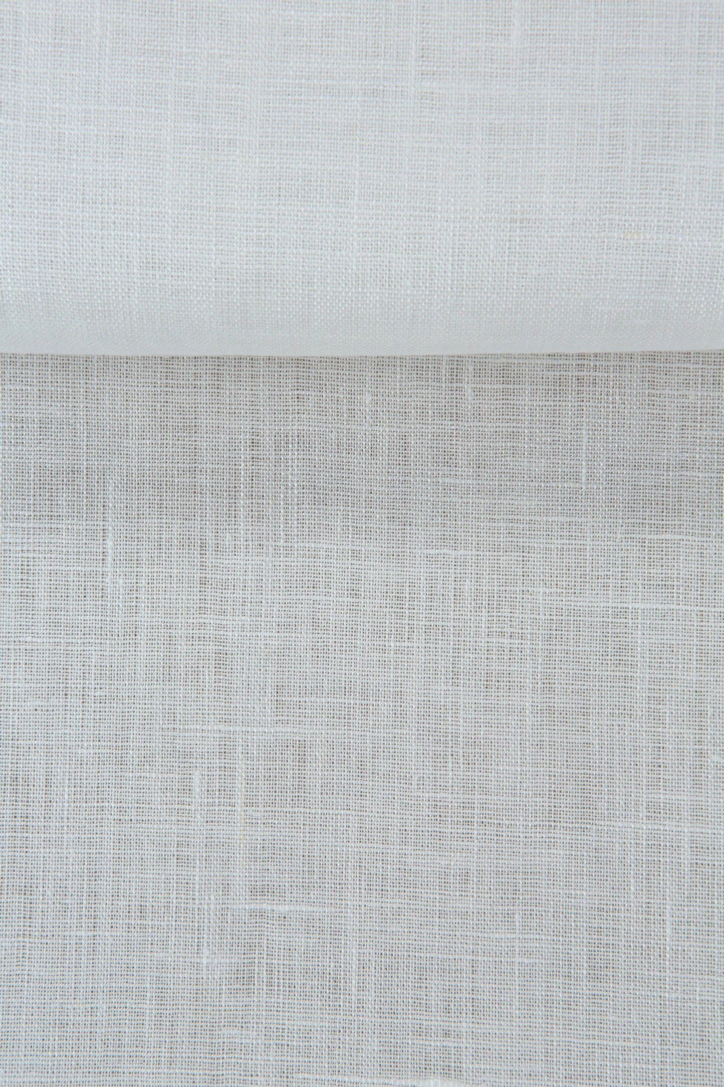 Luca-S Natural Pure 100% Linen Soft Fabric Natural White Color