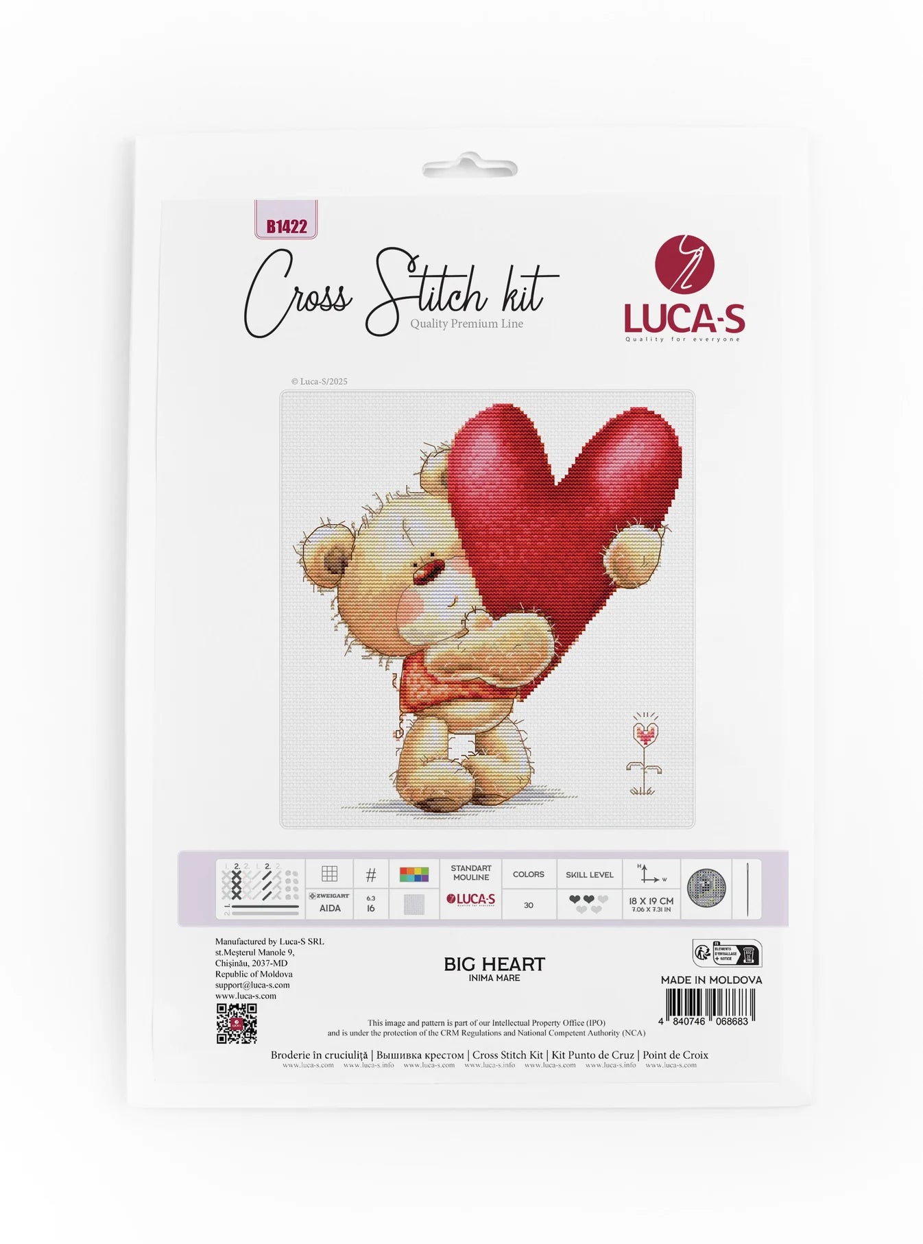 Cross Stitch Kit Luca-S - Big Heart, B1422
