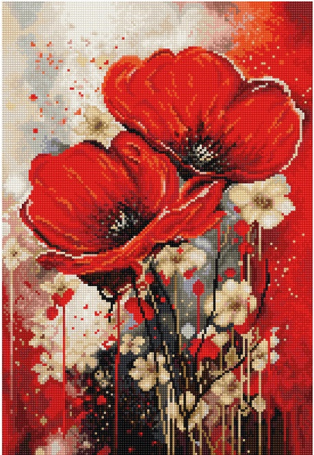Cross Stitch Kit Luca-S - The Dance of The Poppies, B7046