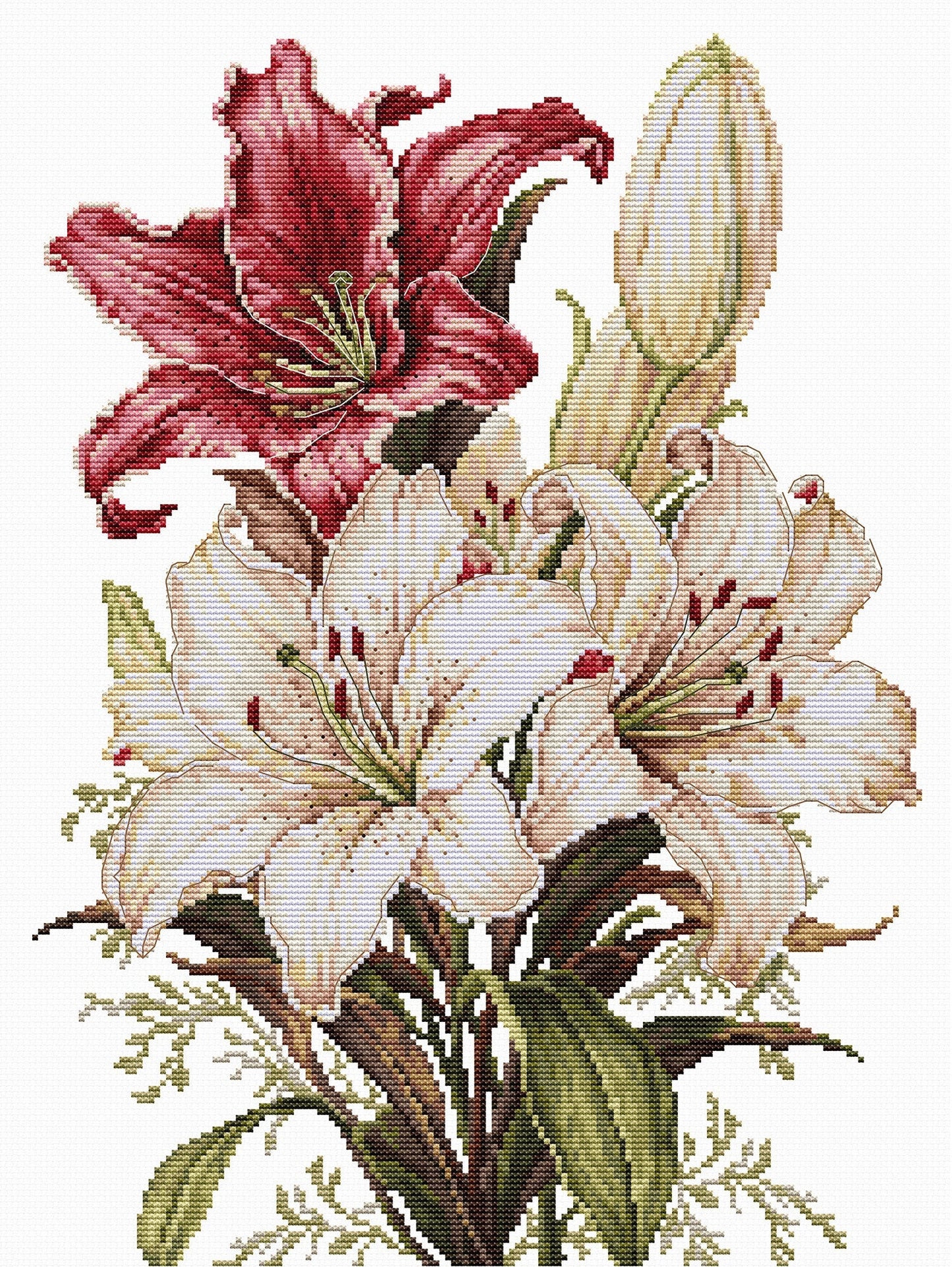 Cross Stitch Kit Luca-S - The Scent of Lilies, B7054