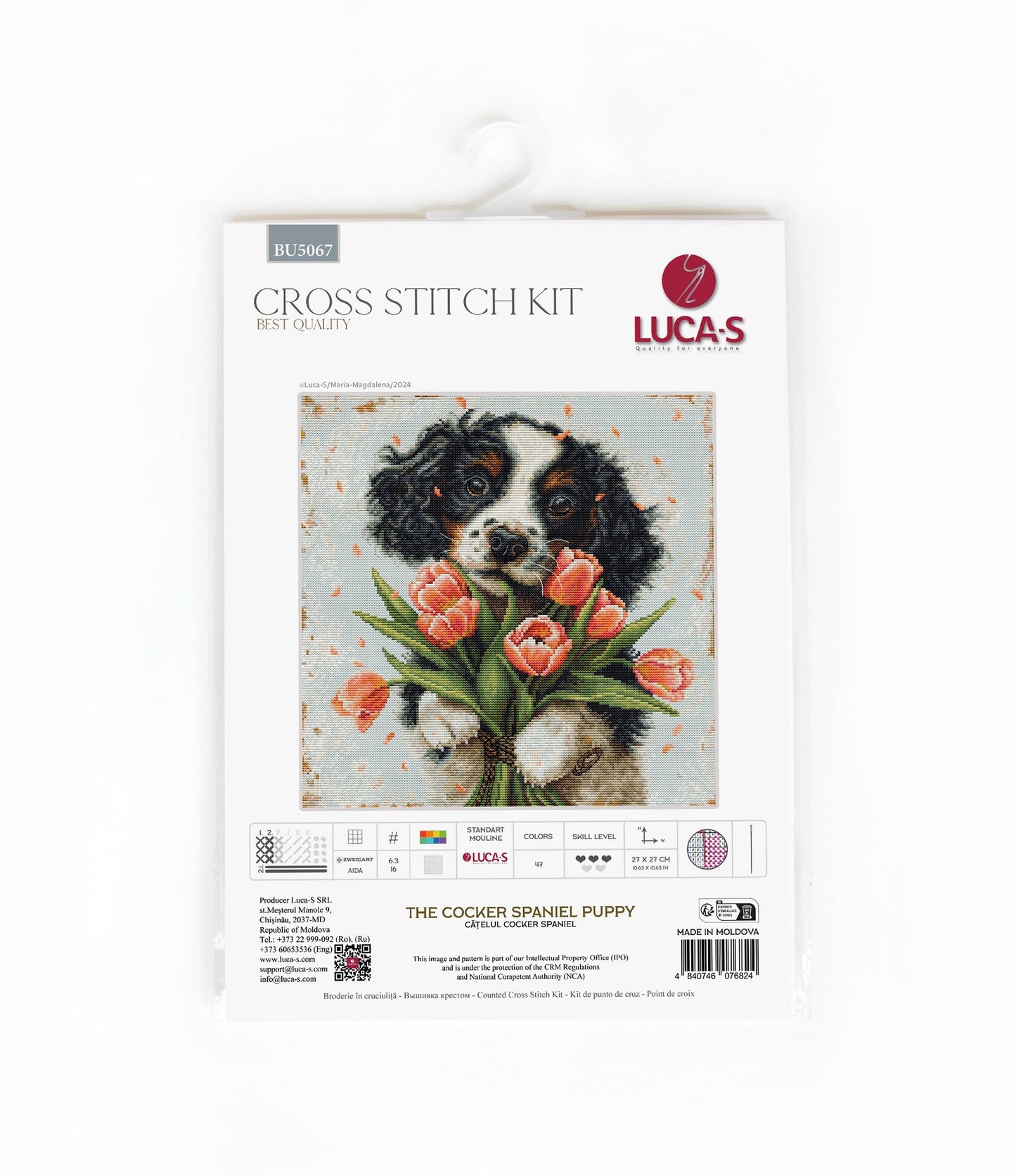 Cross Stitch Kit Luca-S - The Cocker Spaniel Puppy, BU5067