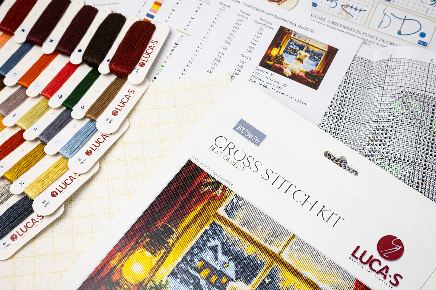 Cross Stitch Kit Luca-S - Waiting For The Snowflakes, BU5076