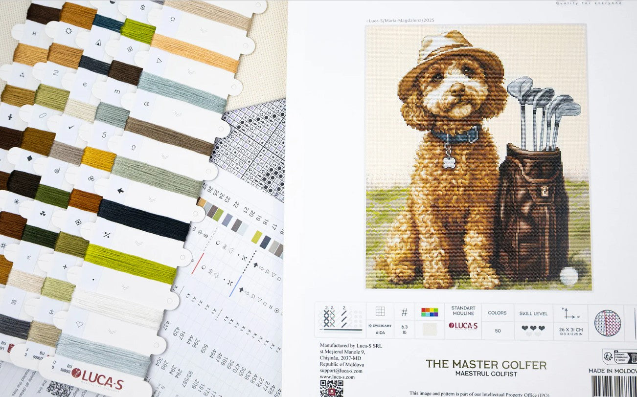 Kit punto croce Luca-S - Il maestro golfista, BU5090