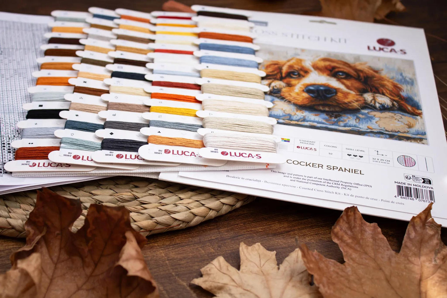 Cross Stitch Kit Luca-S - Cocker Spaniel, BU5058