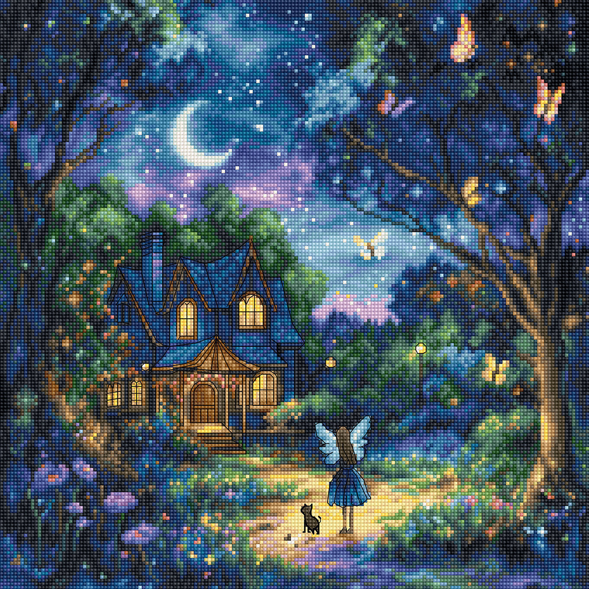 Cross Stitch Kit LetiStitch - L9942 Luna’s Garden