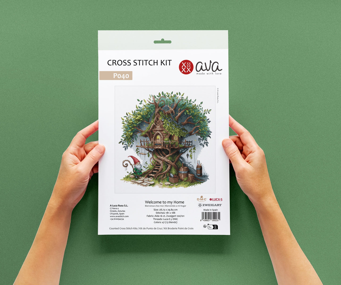 Welcome to my Home - Cross Stitch Kit AVA P040