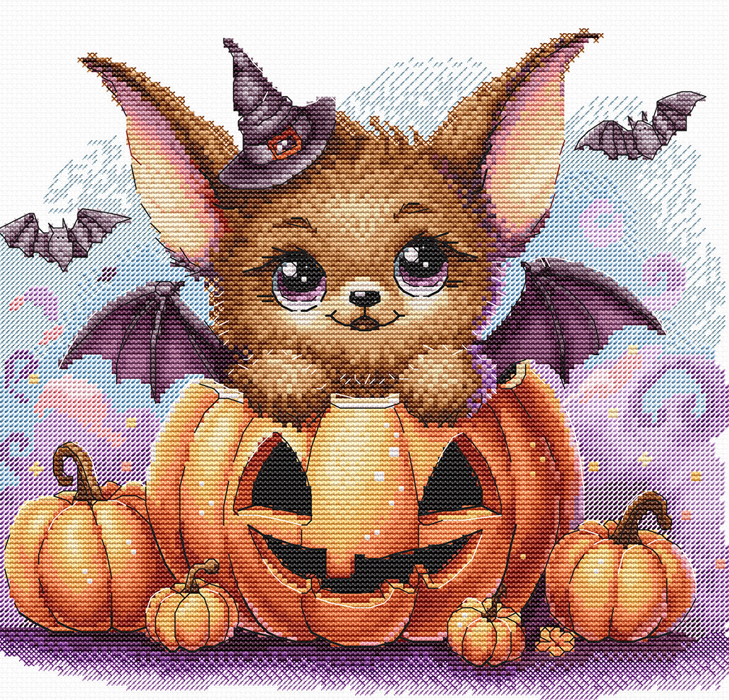 Kit ricamo punto croce AVA P061 – Halloween