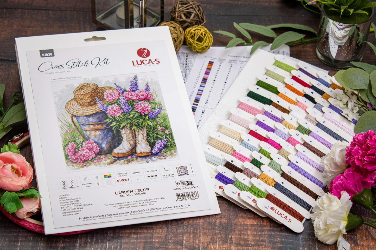 Cross Stitch Kit Luca-S - Garden Decor, B7036