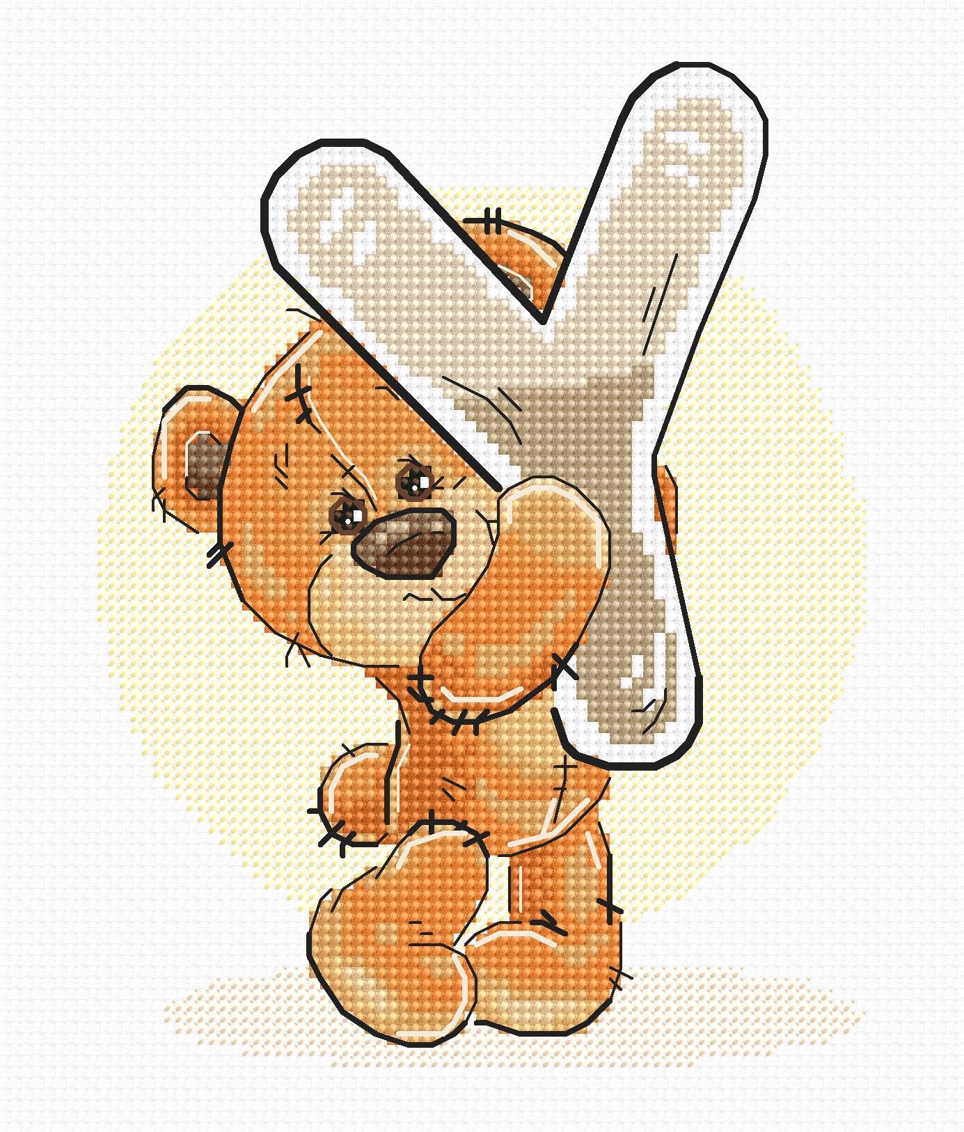 Cross Stitch Kit Alphabet - Luca-S Kit - Letter âYâ B1226 - Luca-S Cross Stitch Kits