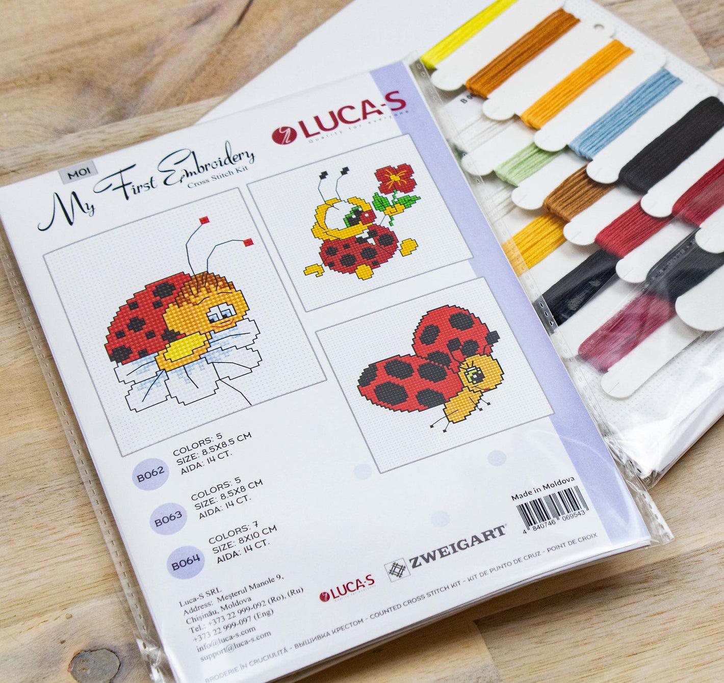 Cross Stitch Kit for Beginners - Kids Embroidery Kit M01 - Luca-S