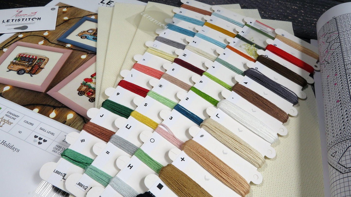 Cross Stitch Kit LetiStitch - Happy Holidays - HobbyJobby