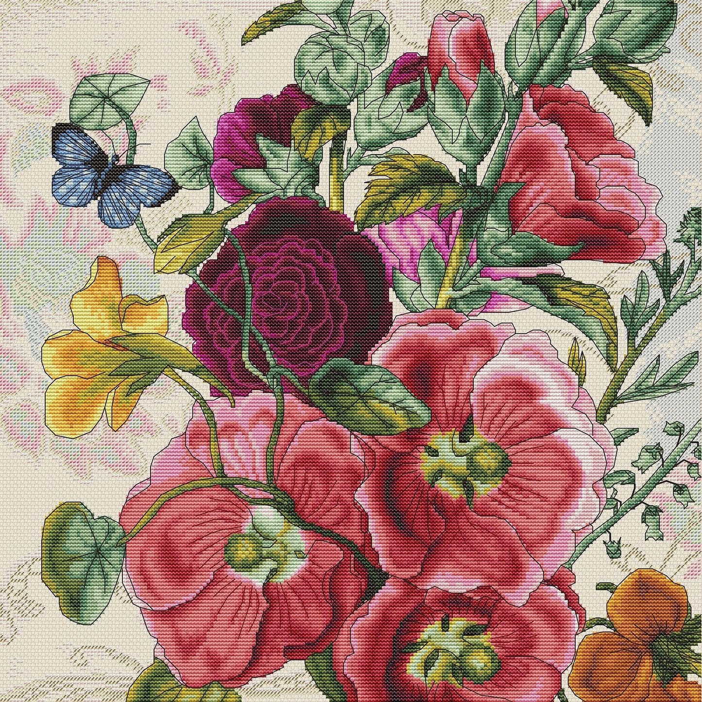 Cross Stitch Kit Luca-S - Summer Flowers, B2366 - Luca-S Cross Stitch Kits