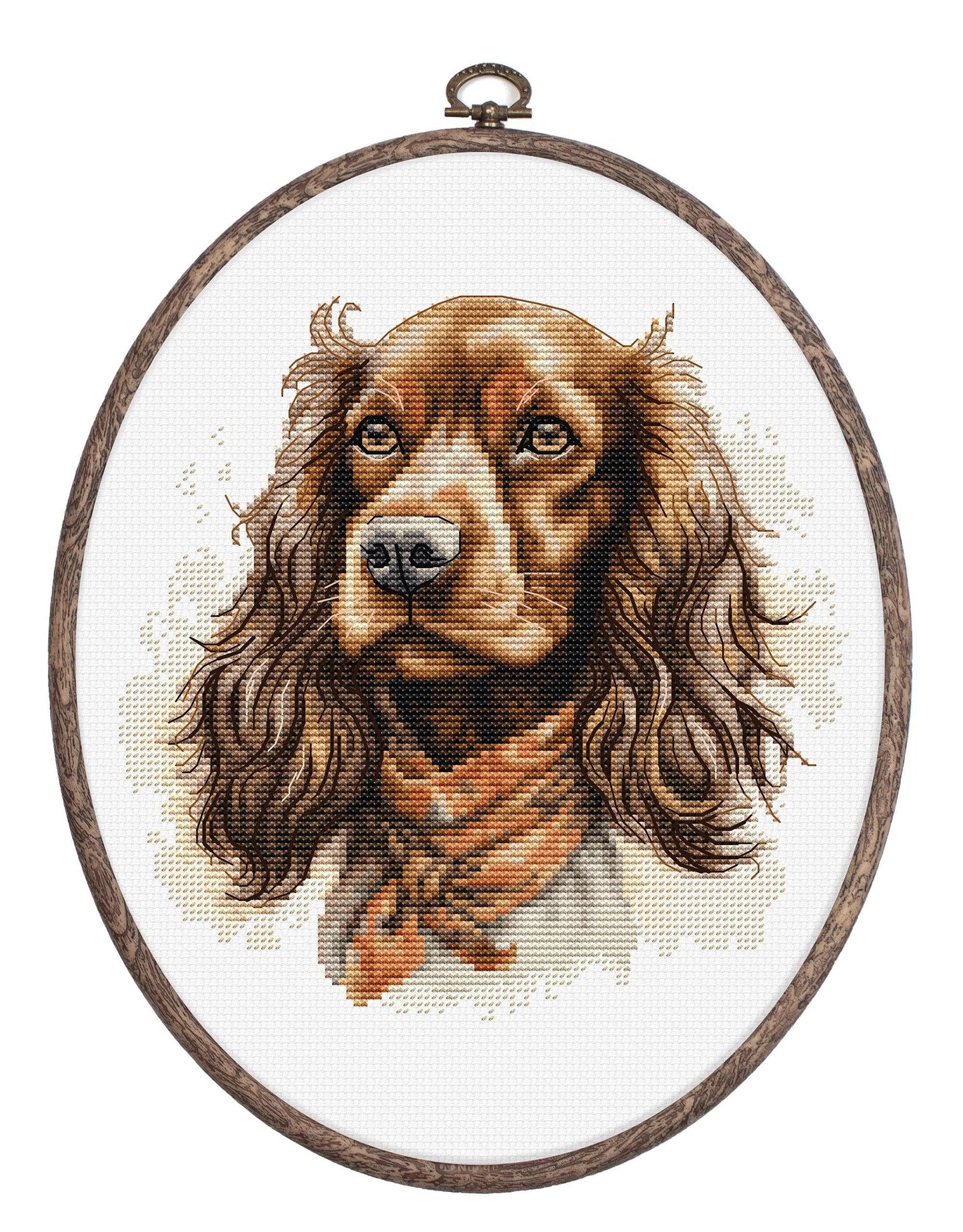 Cross Stitch Kit with Hoop Included Luca-S - The Cocker Spaniel, BC223 - Luca-S Counted Cross Stitch Kit