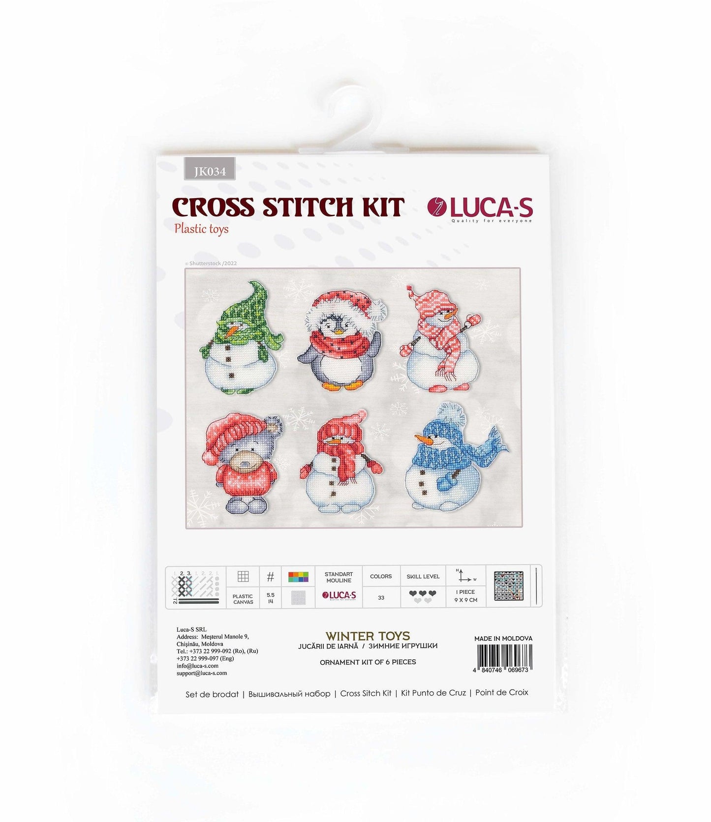 Toys Cross Stitch Kit Luca-S - Winter Toys, JK034 - Luca-S