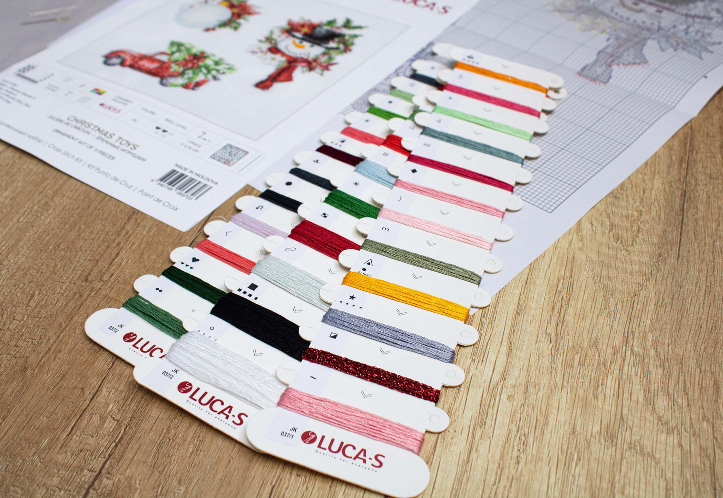 Toys Cross Stitch Kits - Christmas Toys, JK037 - Luca-S Cross Stitch Toys