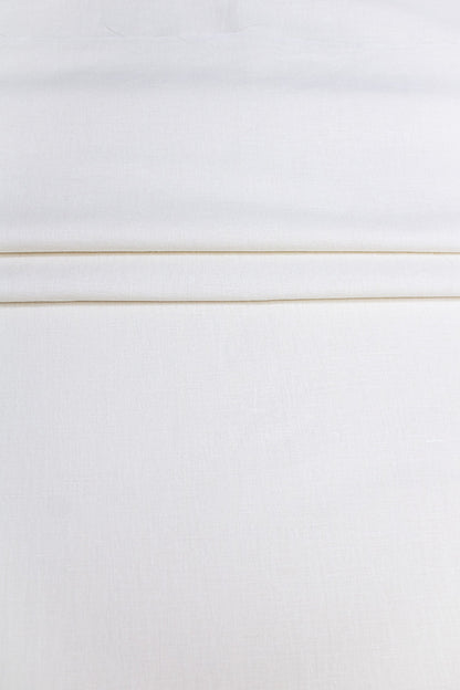 Tessuto Luca-S Puro Lino Naturale Stropicciato Colore Crema