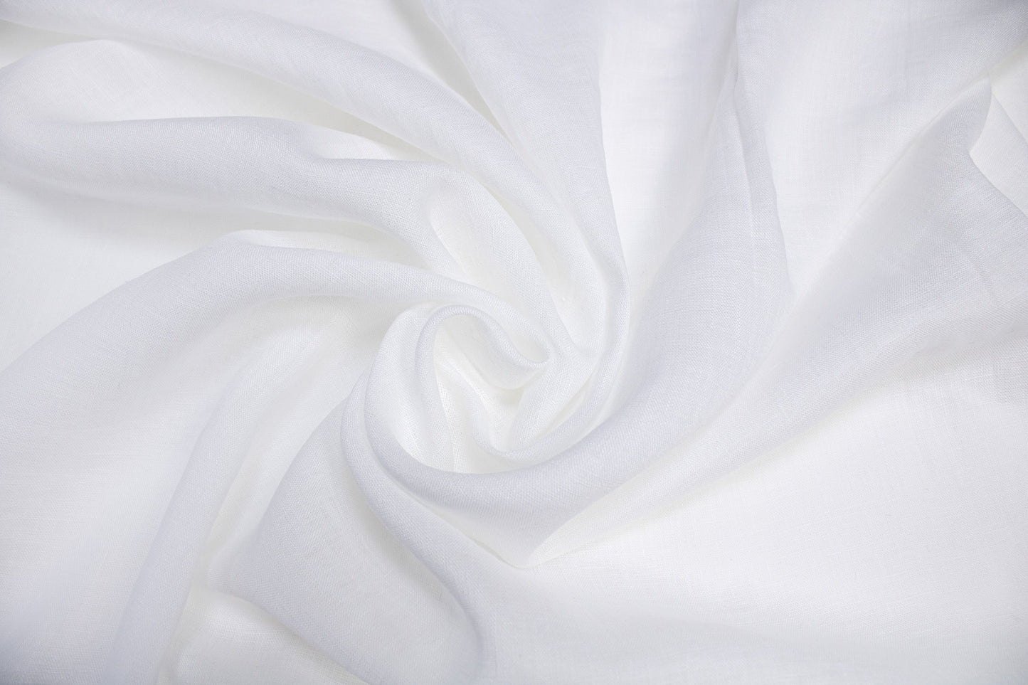 Luca-S Natural Pure 100% Linen Wrinkled Fabric Natural White Color