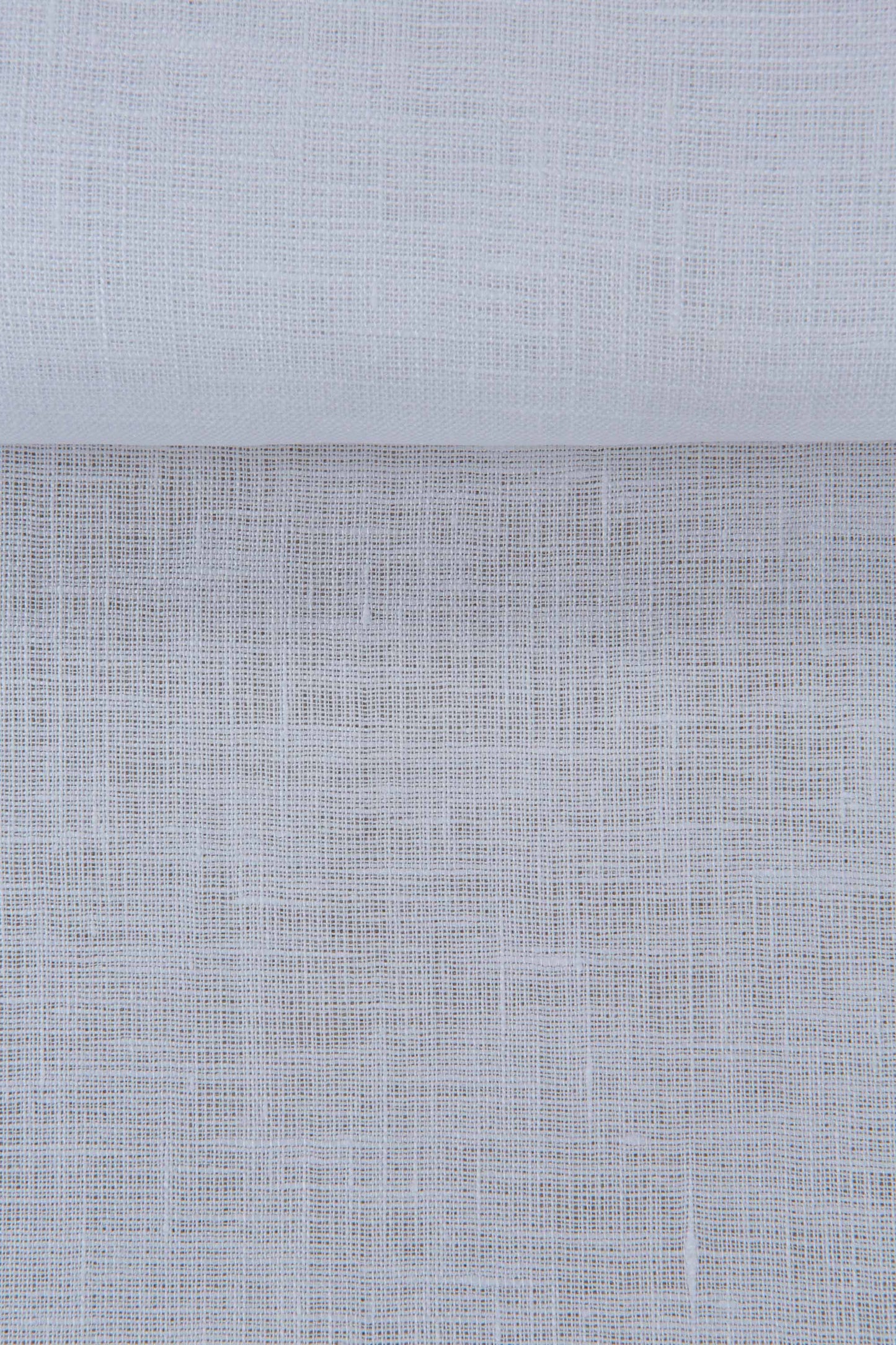 Luca-S Natural Pure 100% Linen Wrinkled Fabric Natural White Color