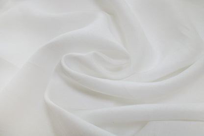 Luca-S Pure Natural 100% Lino Tessuto Morbido Colore Bianco