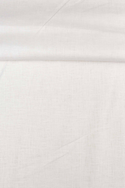 Luca-S Pure Natural 100% Lino Tessuto Morbido Colore Bianco