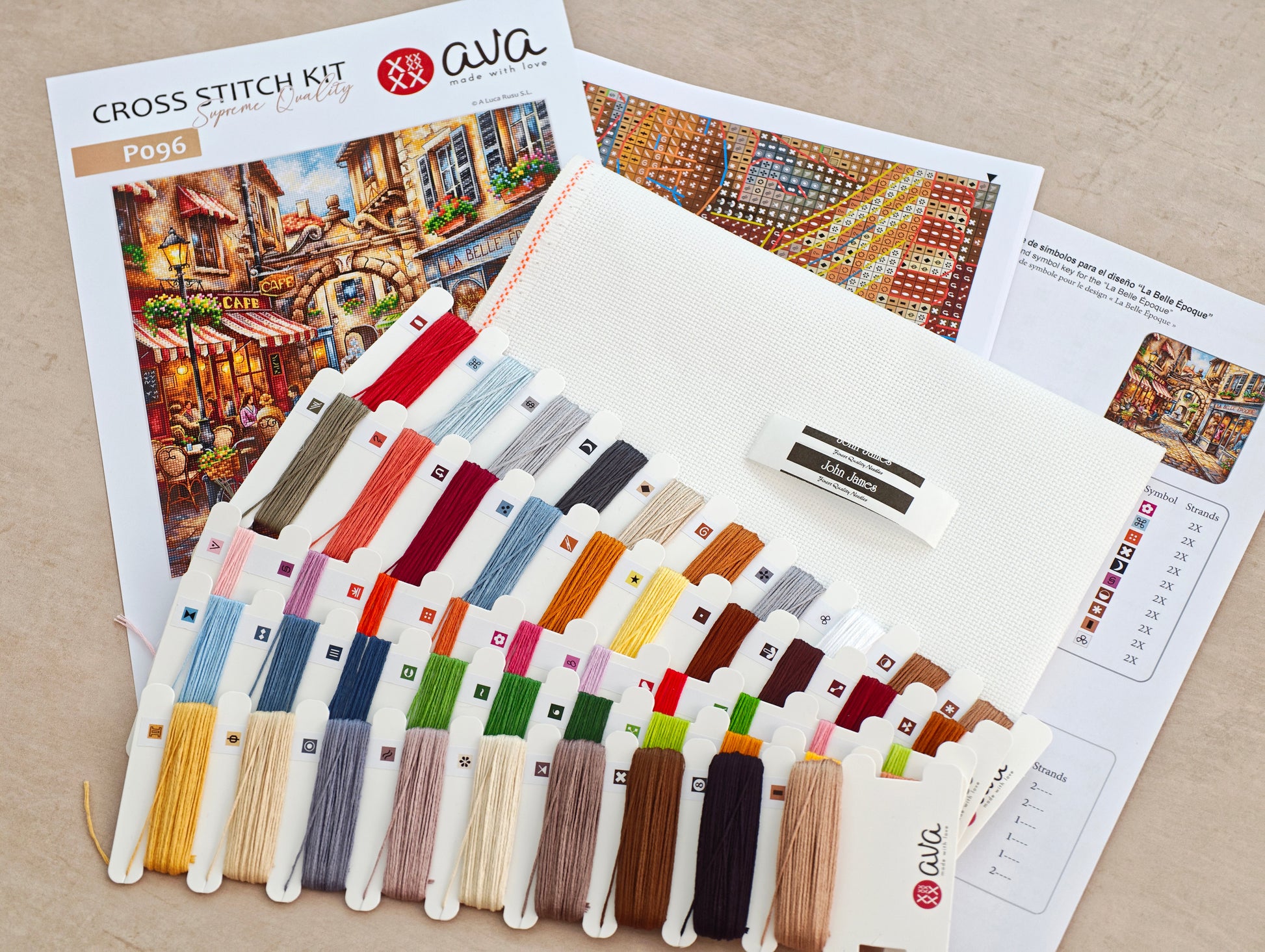 Dettaglio 6 del kit ricamo AVA P096 – La Belle Époque
