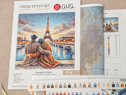 Dettaglio 5 del kit ricamo AVA P119 – Tramonto a Parigi