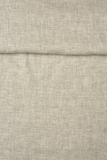 Tessuto Luca-S Naturale Puro Lino Stropicciato Colore Rustico