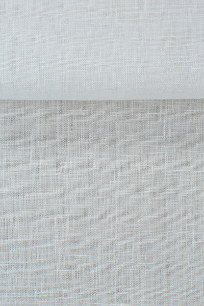 Luca-S Natural Pure 100% Lino Tessuto Morbido Colore Bianco Naturale