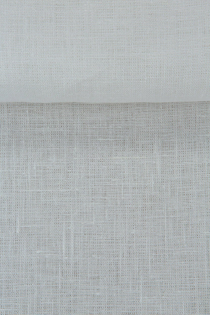 Luca-S Natural Pure 100% Lino Tessuto Morbido Colore Bianco