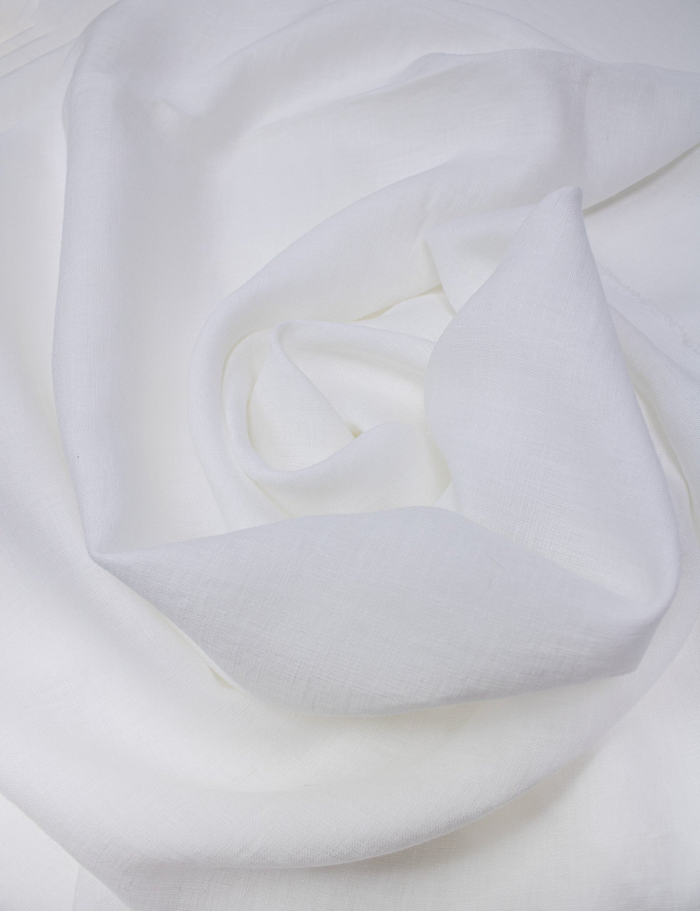 Luca-S Natural Pure 100% Linen Wrinkled Fabric Natural White Color