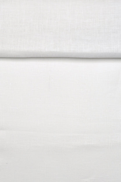 Luca-S Natural Pure 100% Lino Tessuto Stropicciato Colore Bianco Naturale