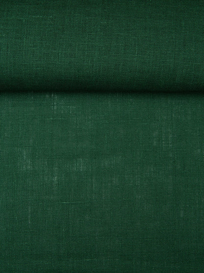 Luca-S Pure Natural 100% Lino Tessuto Morbido Colore Edera