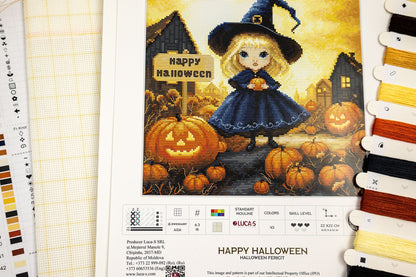 Kit punto croce Luca-S - Buon Halloween, BU5069