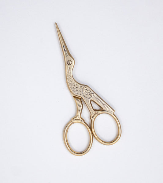 Luca-S Stork Scissors Sandblasted Gold Handles