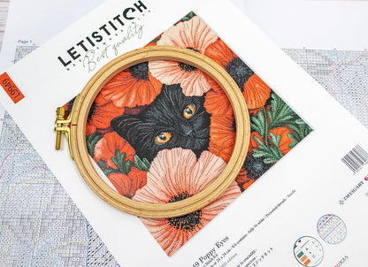L9949 Poppy Eyes - Cross Stitch Kit Letistitch