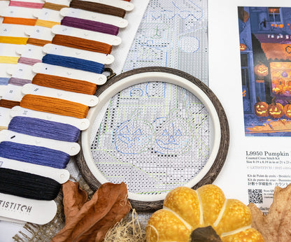 L9950 Pumpkin Lane - Kit de point de croix Letistitch