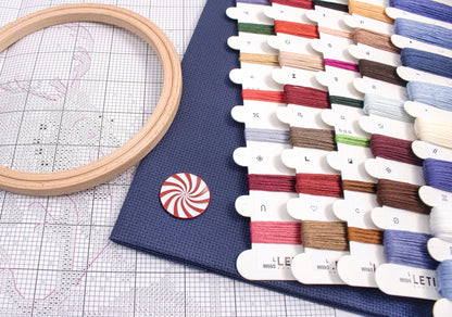 L9959 Vol de la veille de Noël - Kit de point de croix Letistitch