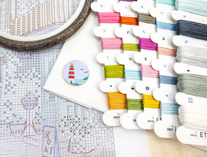 L9963 Harmonie du bord de mer - Kit de point de croix Letistitch