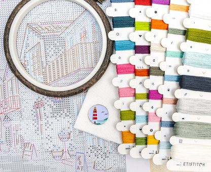 L9963 Harmonie du bord de mer - Kit de point de croix Letistitch