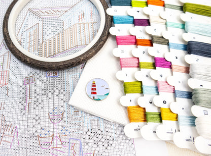L9963 Harmonie du bord de mer - Kit de point de croix Letistitch