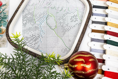 L9966 Siestes de Noël - Kit de point de croix Letistitch