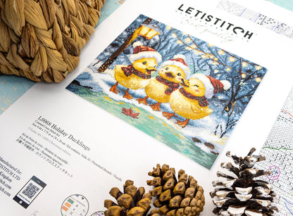 Kit de point de croix LETISTITCH - L9968 Canetons de Noël
