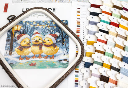 Kit de point de croix LETISTITCH - L9968 Canetons de Noël