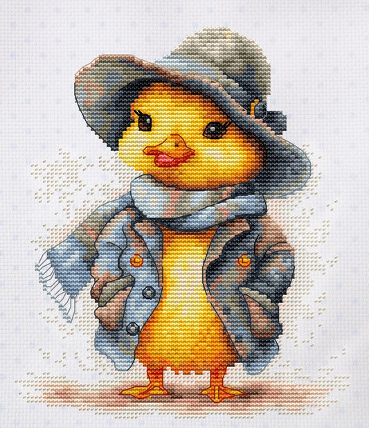 Cross Stitch Kit Luca-S - The Detective Duck, B1416