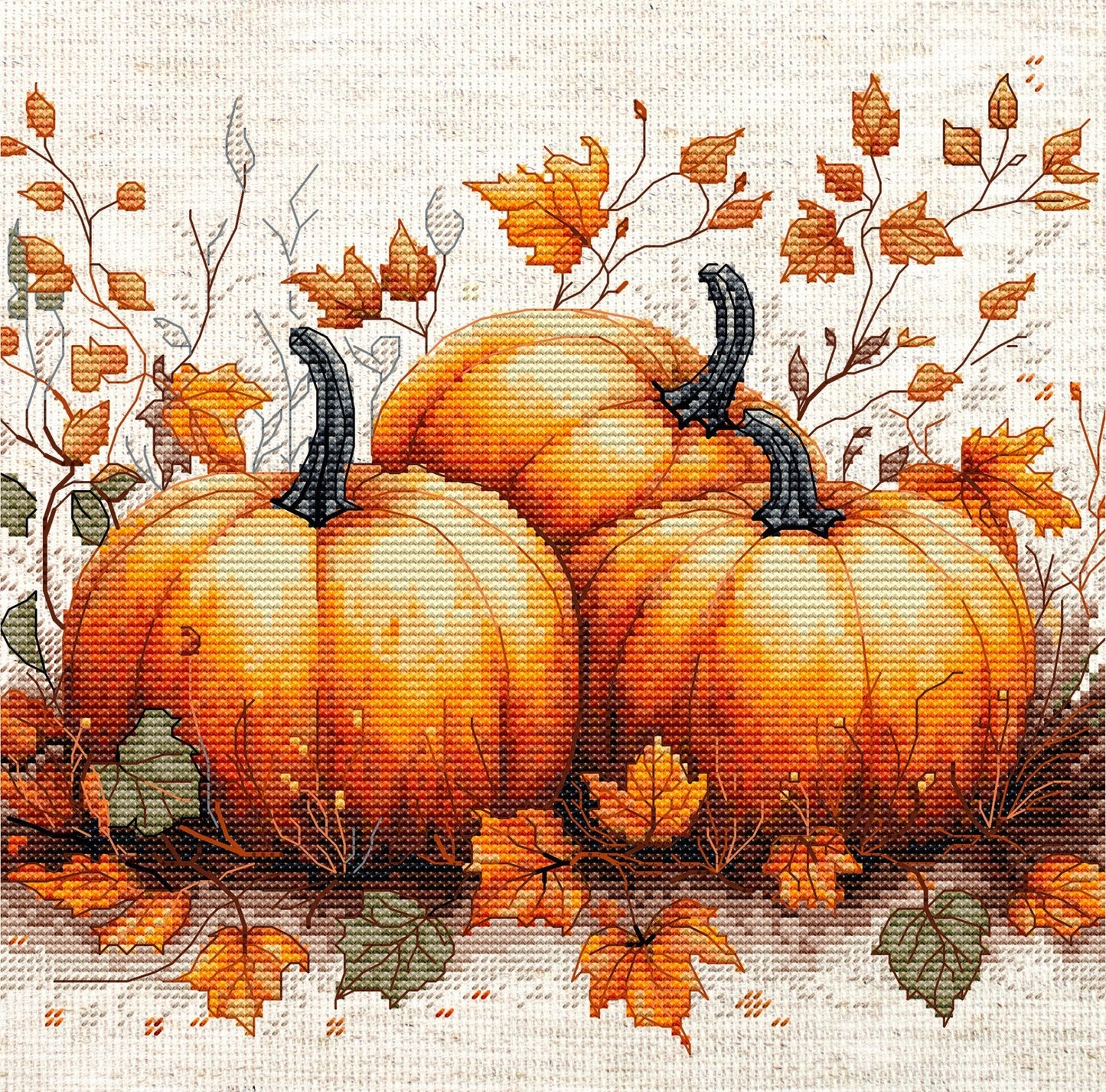 Cross Stitch Kit Luca-S - Autumn Pumpkin, B1434