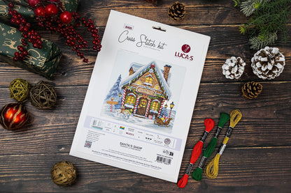 Kit punto croce Luca-S - Negozio di Babbo Natale, B1435