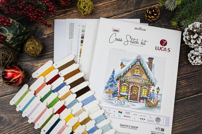 Kit punto croce Luca-S - Negozio di Babbo Natale, B1435
