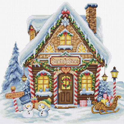 Kit punto croce Luca-S - Negozio di Babbo Natale, B1435