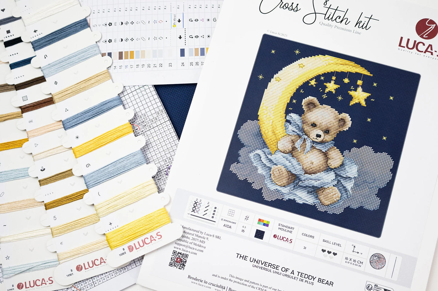 Cross Stitch Kit Luca-S - The Universe of a Teddy Bear, B1436