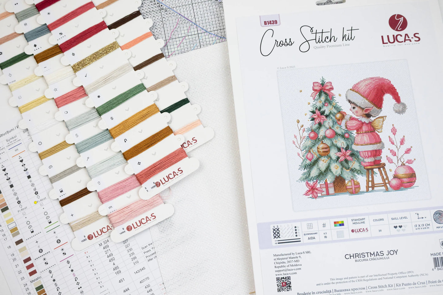 Cross Stitch Kit Luca-S - Christmas Joy, B1439